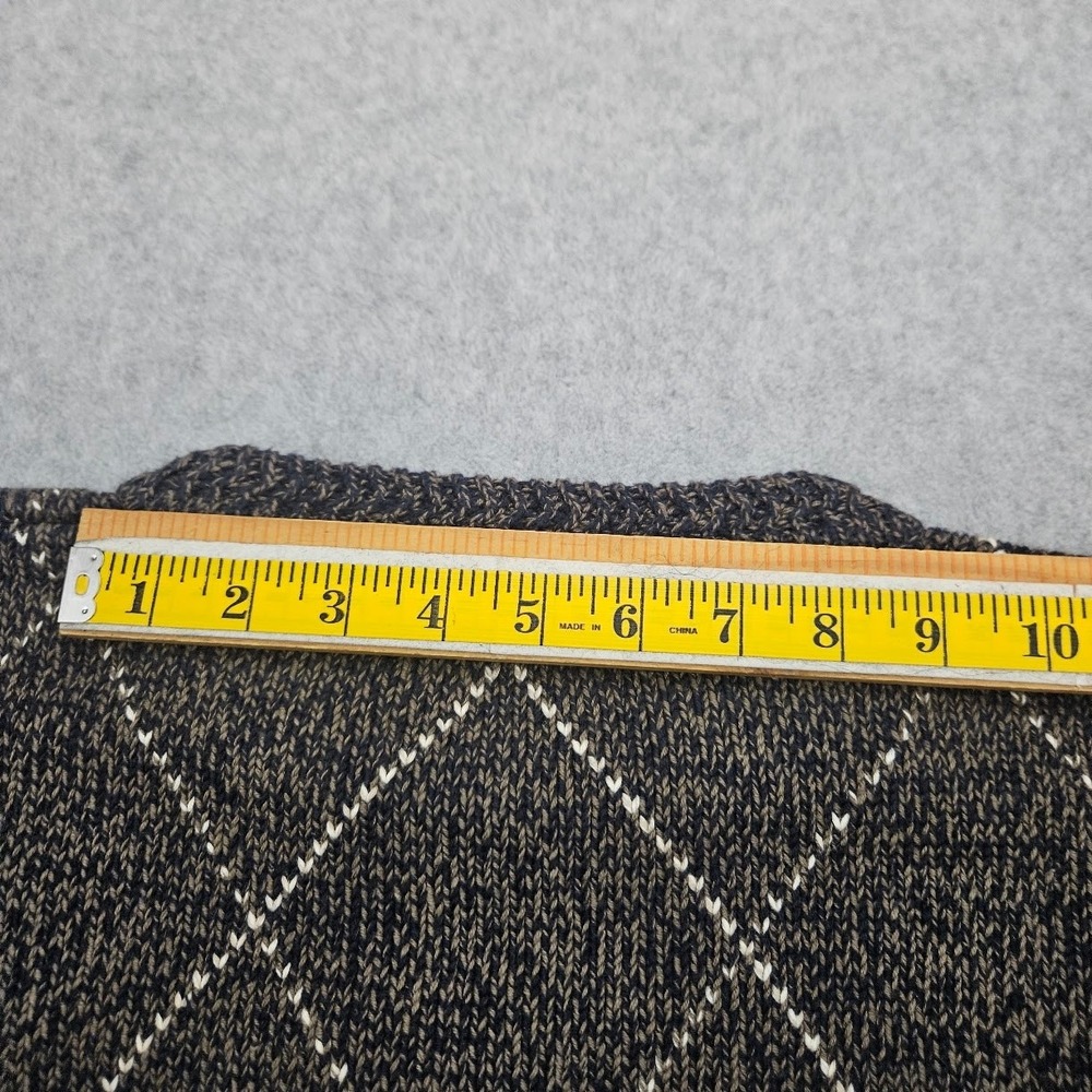 Izod Cable Knit Cotton Vintage Sweater Mens Medium Golf Tennis 90s Vintage - Picture 10 of 11